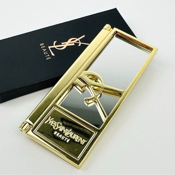 New in Box Yves Saint
Laurent YSL Logo Beauty
Makeup Mirror Gold Color - Picture 5 of 7